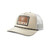 Ariat Men's Tan & White Square Logo Patch Mesh Snapback Hat