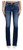 Miss Me Womens Nyah Mid-Rise Cross Stitched Bootcut Jeans