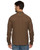 Threadgrit Mens Robert Brown Long Sleeve Soft Knit Flannel Shirt