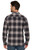 Threadgrit Mens Elliot Navy Long Sleeve Flannel Button Up Shirt