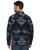 Threadgrit Mens Lennon Navy Sherpa-Lined Shirt Jacket
