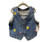 The Twisted Filly Girls Floral Embroidered Denim Button Up Vest