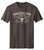 Rural Cloth Men's Heathered Brown Short Sleeve Skull Brand Tee