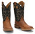 Justin Men's Copper Brown & Black Caddo 11" Western Square Toe Boots