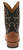 Justin Men's Copper Brown & Black Caddo 11" Western Square Toe Boots