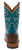 Justin Men's Chocolate Brown & Teal Drennan 11" Western Square Toe Boots