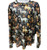 The Twisted Filly Girls Black Long Sleeve Mesh Horse Floral Top