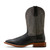 Ariat Men's Nightshade  Black & Gunmetal Grey Suede County Roads Wide Square Toe Cowboy Boots