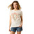 Ariat Ladies Ivory Vintage Longhorn & Flower Graphic Short Sleeve T-Shirt