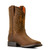 Ariat Boys Child & Youth Distressed  Brown Deer Ridge Wide Square Toe Western Boots
