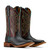 Ariat Ladies Basic Black & Deep Burgundy County Lane Wide Square Toe Western Boots