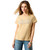 Ariat Ladies Oatmeal Yellow Sunrise Serape ARIAT Logo Short Sleeve T-Shirt