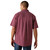Ariat Men's Maroon Banner Geo Print Pippin Short Sleeve Button Up Shirt