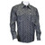 Cowboy Hardware Mens Black Steerhead Print Long Sleeve Western Snap Shirt