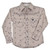 Cowboy Hardware Boys Tan Western Steerhead Print Long Sleeve Snap Shirt