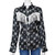 Cowboy Hardware Womens Black Concho Fringe Long Sleeve Western Snap Shirt