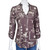 Cowboy Hardware Womens Brown Western Liberty Quarter Sleeve Blouse