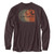 Carhartt Men's Dark Sepia Heather Relaxed Fit Heavyweight Long Sleeve Pocket C Graphic T-Shirt