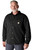 Carhartt Men's Black Rain Defender Loose Fit Heavyweight Quilted Snap Front Shirt Jac