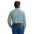 Wrangler Mens Classic Fit Turquoise Geometric Long Sleeve Button Up Shirt