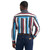 Wrangler Mens Vintage-Inspired Brushpopper Multi Stripe Long Sleeve Western Snap Shirt