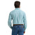 Wrangler Mens George Strait Teal Plaid Long Sleeve One Pocket Button Down Shirt