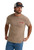Wrangler Mens Desert Taupe Star Spangled Rodeo Back Graphic Short Sleeve T-Shirt