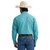 Wrangler Mens George Strait Teal Troubadour Long Sleeve Western Snap Shirt