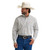 Wrangler Mens Classic Relaxed Fit Tan Diamond Print Long Sleeve Button Down Shirt