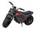 Coleman Powersports Matte Black 60V Lithium Battery-Powered Electric Minibike