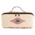 CatchFly Womens Cream and Coral Aztec Cosmetic bag