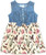 Shea Baby Infant Girls Cactus, Floral & Steer Print Denim Dress