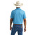 Wrangler Mens Blue All Terrain Gear Performance Short Sleeve Polo Shirt