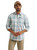 Wrangler Mens Plaid All Terrain Gear Hike to Fish Long Sleeve Shirt
