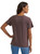 Wrangler Womens French Roast Cactus Logo Regular Fit Short Sleeve T-Shirt
