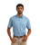 Wrangler Mens Blue Papaya Punch All Terrain Gear Performance Short Sleeve Polo Shirt