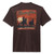 Wrangler Mens Brown Long Live Cowboys Rope Graphic Short Sleeve T-Shirt