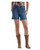 Wrangler Womens Dark Blue Summer High Rise Mid Length Denim Cowboy Shorts