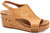 Corkys Ladies Caramel Smooth Carley Wedge Platform Sandals