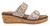 Corkys Ladies Cream Crackle Told You So 2-Buckle Wedge Sandals