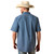 Ariat Men's Key Largo Mini Geo Print Storm Short Sleeve Button Down Shirt