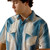 Ariat Men's Colonial Blue Stripe Retro Hyland Fitted Short Sleeve Snap Shirt