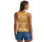 Wrangler Womens Yellow Retro Goddess Marigold Slim Sleeveless Tank Top