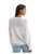 Wrangler Womens White Gauzy Knit Cactus Relaxed Fit Pullover Sweater