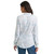 Wrangler Womens White and Blue Country Toile Slim Long Sleeve Western Snap Shirt