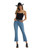 Wrangler Womens Chelsea Slim Fit High Rise Kick Flare Denim Jeans