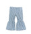 Wrangler Little Girls Jayda Blue Stripe Western Ruffle Flare Jeans
