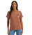 Wrangler Womens Rawhide Heather Brown Long Live Cowboys Graphic Short Sleeve T-Shirt