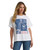Wrangler Womens Retro White Graphic American Heritage Oversized Short Sleeve T Shirt