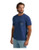 Wrangler Mens Dark Sapphire Heather Est 1947 Graphic Short Sleeve Pocket T-Shirt